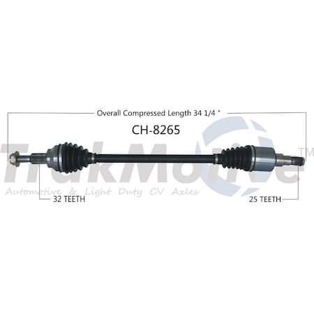 Surtrack Axle Cv Axle Shaft, Ch-8265 CH-8265